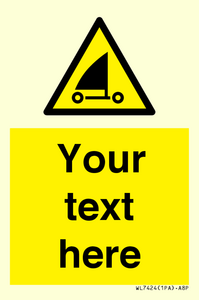 Custom Warning sand yachting